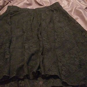 Beautiful Black Lace Skirt with slip